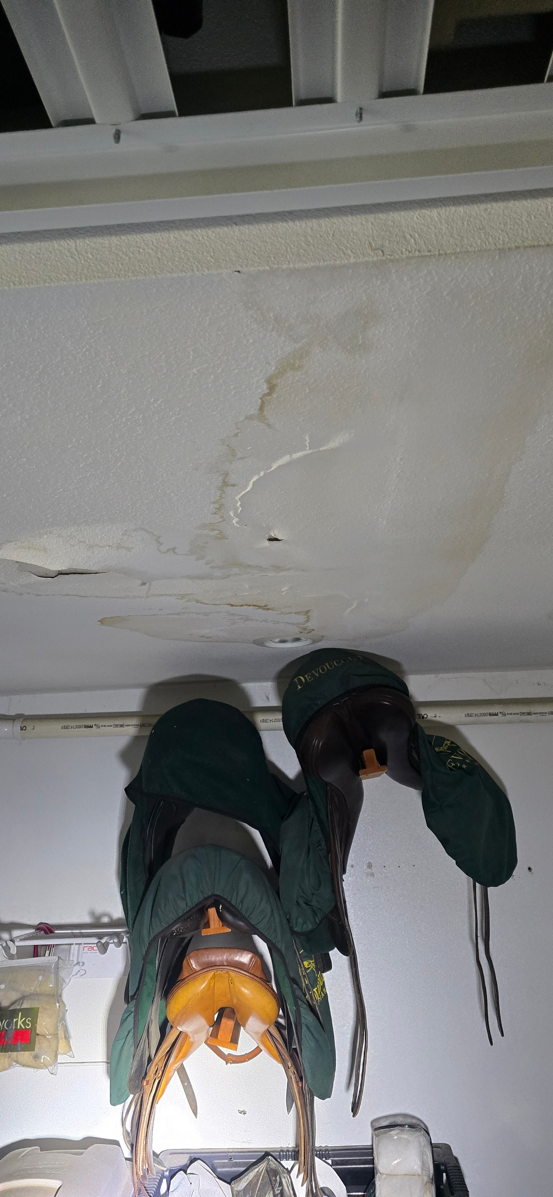 Ceiling water damage stain — H&H Construction Services