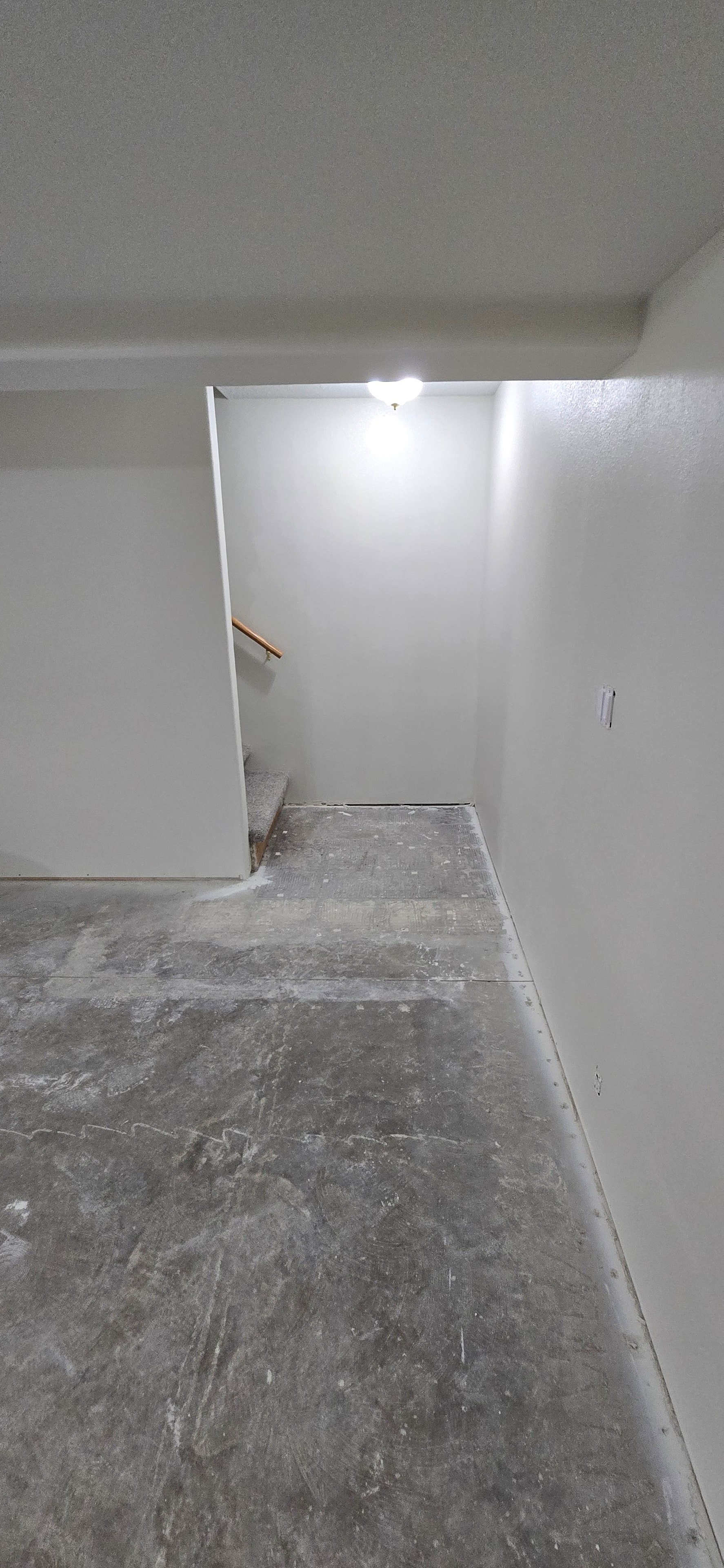 Completed basement hallway — H&H Construction Services